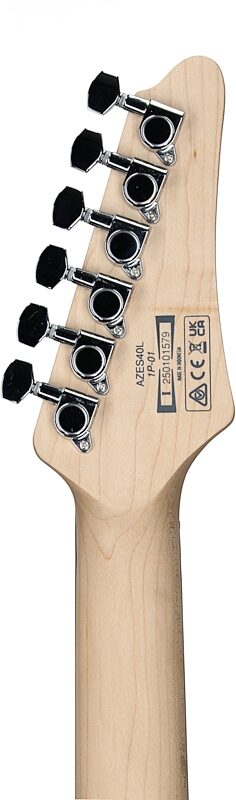 Ibanez AZ Essentials Electric Guitar, Left-Handed, Purist Blue, Headstock Straight Back