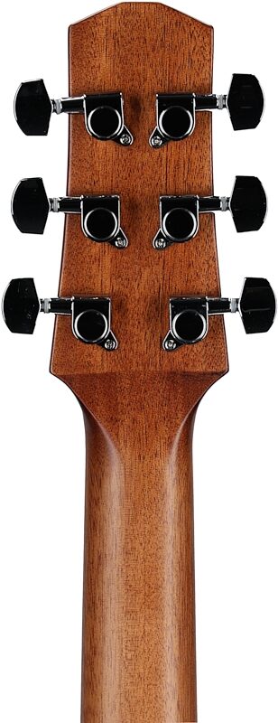 Ibanez AAD50 Artwood Advanced Acoustic Guitar, Transparent Charcoal, Headstock Straight Back