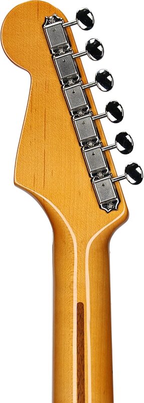 Fender Eric Johnson Stratocaster Electric Guitar (Maple with Case), White Blonde, Headstock Straight Back