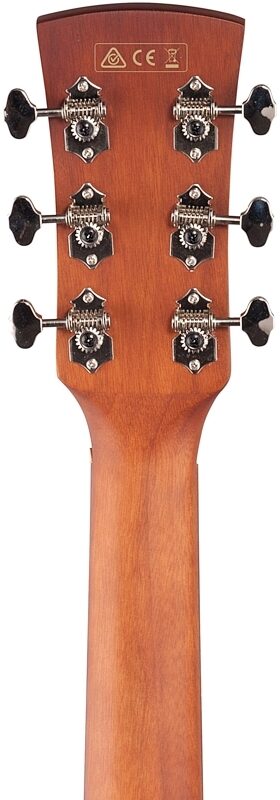 Ibanez PF12MHCE Performance Acoustic-Electric Guitar, Open Pore Natural, Headstock Straight Back