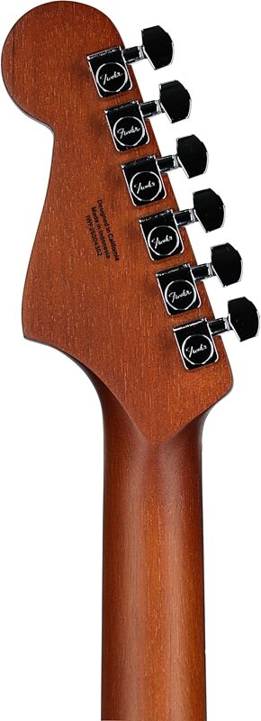 Fender Acoustasonic Standard Jazzmaster Acoustic-Electric Guitar, Black, Headstock Straight Back