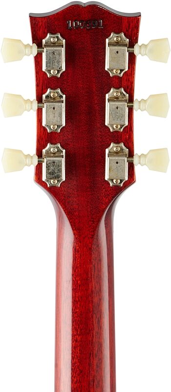 Gibson Custom 60th Anniversary Les Paul SG Standard VOS Electric Guitar (with Case), Cherry Red, Headstock Straight Back