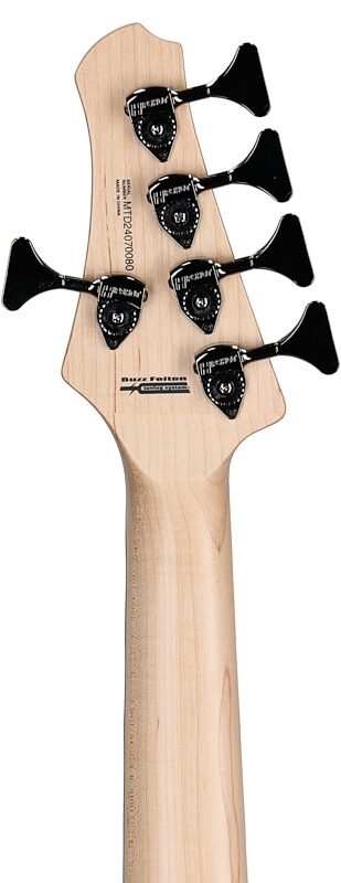 MTD Kingston Saratoga DLX 5 Electric Bass, 5-String (with Laurel Fingerboard), Deep Cherry Burst, Headstock Straight Back