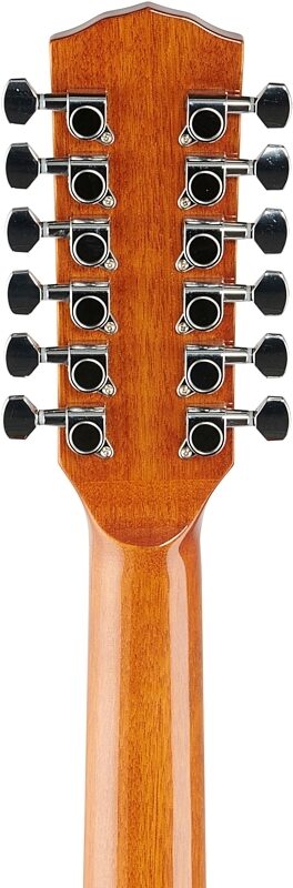 Fender CD-140SCE 12-String Acoustic-Electric Guitar (with Case), Natural, Headstock Straight Back