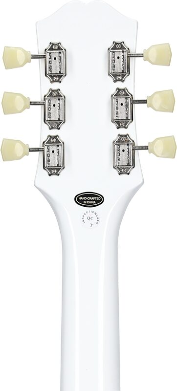 Epiphone SG Standard Electric Guitar, Left-Handed, Alpine White, Headstock Straight Back