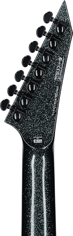 ESP LTD Deluxe M-1007 Baritone EverTune Electric Guitar, 7-String, Granite Sparkle, Headstock Straight Back
