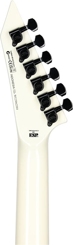 ESP LTD EX-200 Electric Guitar, Olympic White, Headstock Straight Back