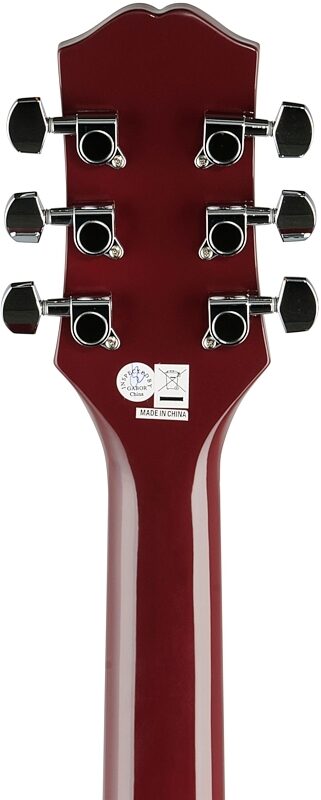 Epiphone Starling Dreadnought Acoustic Guitar, Wine Red, Headstock Straight Back