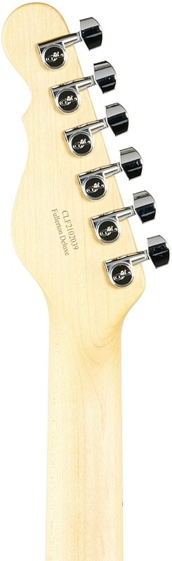 G&L Fullerton Deluxe ASAT Classic Bluesboy Electric Guitar (with Gig Bag), Blue Burst, Headstock Straight Back