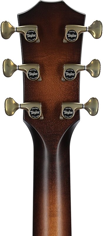 Taylor Builder's Edition 614ce Grand Auditorium Acoustic-Electric Guitar (with Case), Wild Honey Burst, Headstock Straight Back
