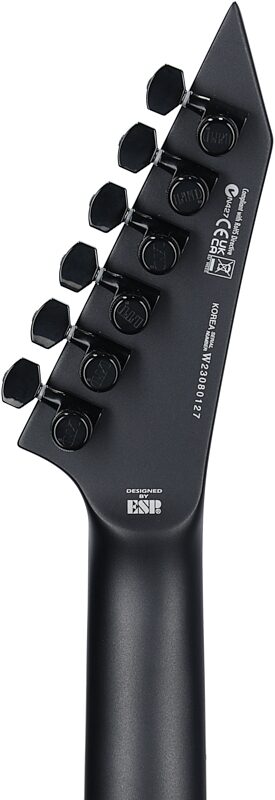 ESP LTD Arrow-1000NT Electric Guitar, Charcoal Metallic Satin, Headstock Straight Back
