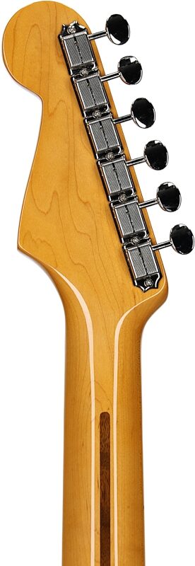 Fender American Vintage II 1957 Stratocaster Electric Guitar, with Maple Fingerboard (and Case), Black, Headstock Straight Back
