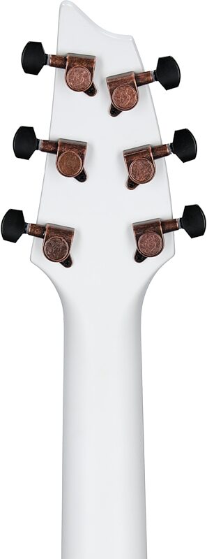 Breedlove Limited Edition Discovery Concert CE Acoustic-Electric Guitar, Satin White, Headstock Straight Back