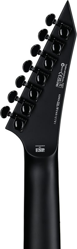 ESP LTD Arrow-1007 Baritone Evertune Electric Guitar, Black, Blemished, Headstock Straight Back