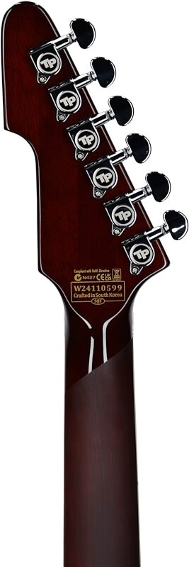 Schecter E-1 FR-S Electro-Resin Electric Guitar, Gloss Natural, Headstock Straight Back