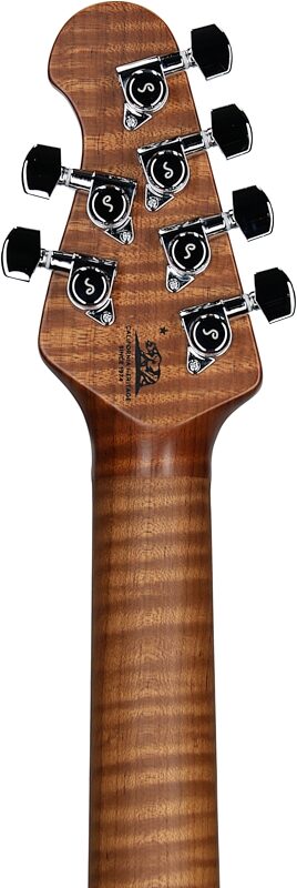 Ernie Ball Music Man StingRay RS Electric Guitar (with Case), Blood Orange, Headstock Straight Back
