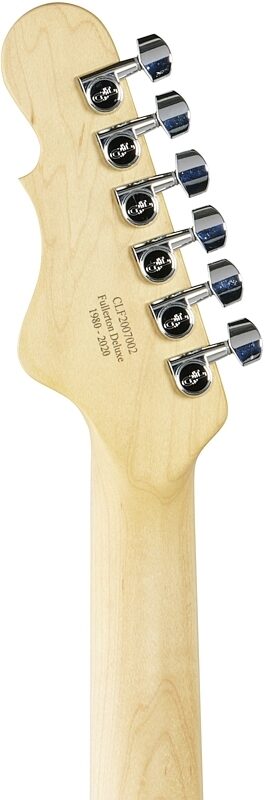 G&L Fullerton Deluxe Doheny Electric Guitar (with Gig Bag), 3-Tone Sunburst, Headstock Straight Back
