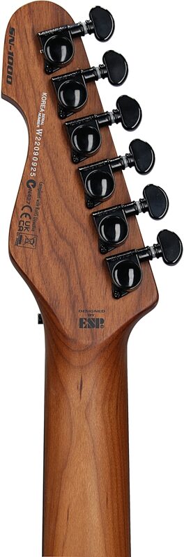 ESP LTD SN-1000FR Snow White Electric Guitar, Snow White, Headstock Straight Back