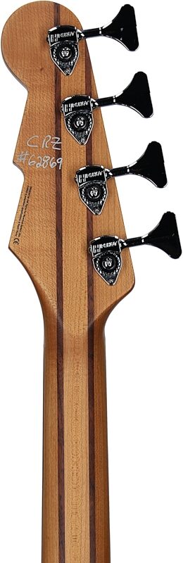 Reverend Mercalli 4 Electric Bass, Metallic Alpine, Rosewood Fretboard, Headstock Straight Back