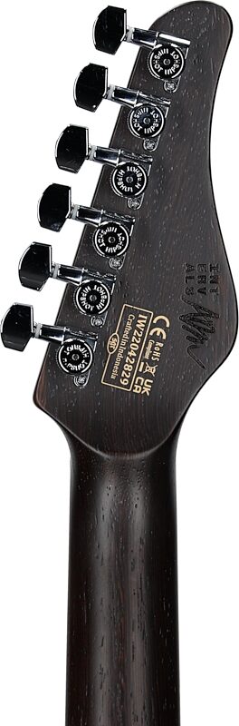 Schecter Aaron Marshall AM-6 Tremolo Electric Guitar, Arctic Jade, Headstock Straight Back