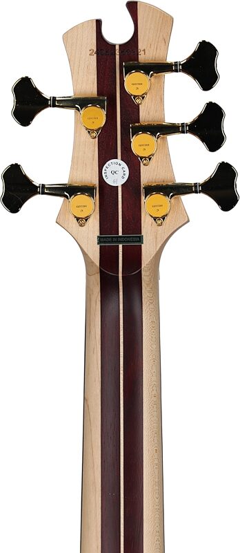Tobias Classic V Electric Bass, 5-String (with Gig Bag), Satin Natural, Headstock Straight Back