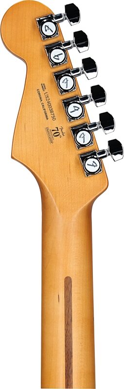 Fender American Ultra II Stratocaster HSS Electric Guitar, Maple Fingerboard (with Case), Solar Flare, Headstock Straight Back