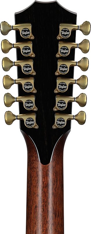 Taylor PS54ce Acoustic-Electric Guitar, 12-String (with Case), Shaded Edgeburst, Headstock Straight Back