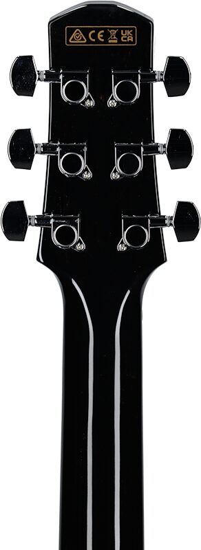 Ibanez AAM340CE Advance Acoustic Acoustic-Electric Guitar, Rustic Black Hardgrain, Headstock Straight Back