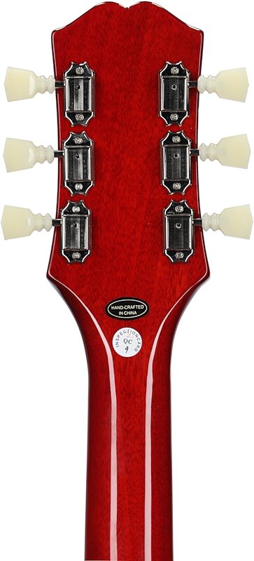 Epiphone Joe Bonamassa 1962 ES-335 Limited Edition Electric Guitar (with Case), 60s Cherry, Headstock Straight Back