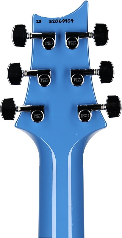 PRS Paul Reed Smith S2 Vela Semi-Hollowbody Electric Guitar (with Gig Bag), Mahi Blue, Headstock Straight Back