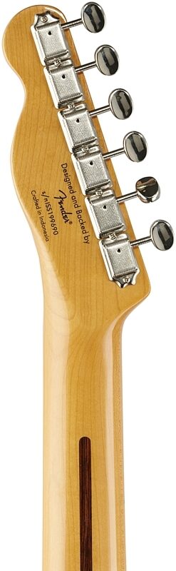 Squier Classic Vibe '60s Thinline Telecaster Electric Guitar, with Maple Fingerboard, Natural, Headstock Straight Back