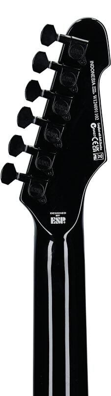 ESP LTD Phoenix-201 Electric Guitar, Black, Headstock Straight Back