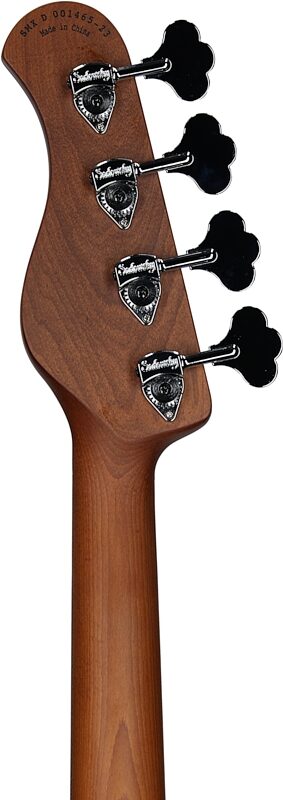 Sadowsky MetroExpress 21-Fret P/J Electric Bass, Morado Fingerboard (with Gig Bag), Black, Headstock Straight Back