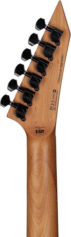 ESP LTD M-200DX Electric Guitar, Blue Burst, Headstock Straight Back