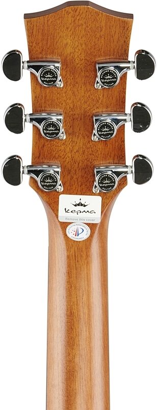 Kepma K3 Series GA3-130 Acoustic Guitar, Black Matte, Headstock Straight Back