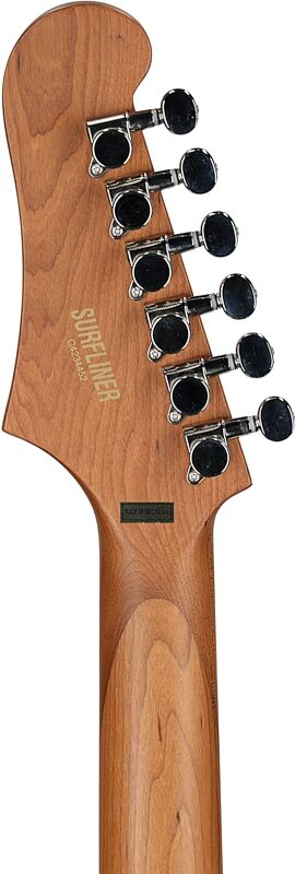 Guild Surfliner Deluxe Electric Guitar, Scarlett Red Metallic, Headstock Straight Back
