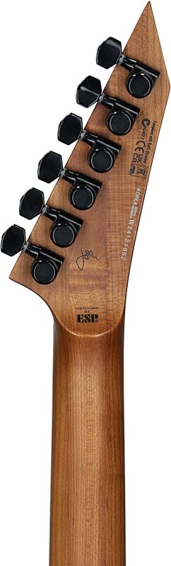 ESP LTD Josh Middleton JM-1 Electric Guitar (with Case), Deep Blood Moon, Headstock Straight Back