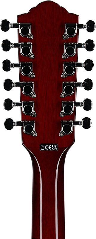 Guild Starfire I Electric Guitar, 12-String, Cherry Red, Headstock Straight Back