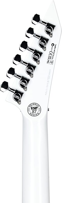 ESP LTD Horizon Custom 87 Electric Guitar, Pearl White, Headstock Straight Back