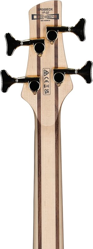 Ibanez SR300EDX Electric Bass Guitar, Wine Red Frozen Matte, Headstock Straight Back