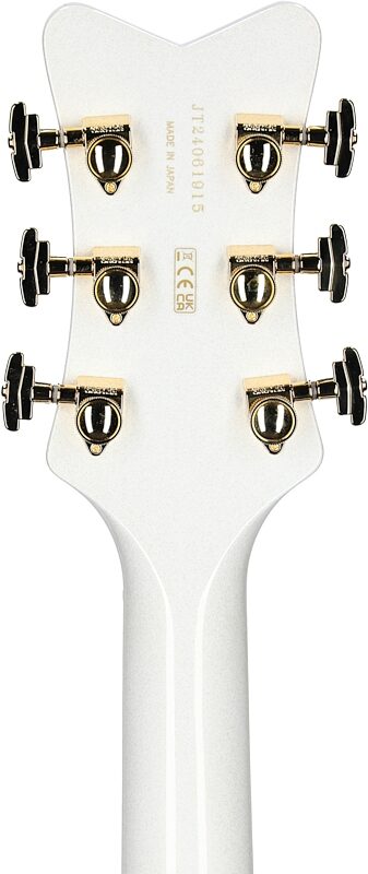 Gretsch Limited Edition G6136TGOR Orville Peck Falcon Electric Guitar, Oro Spark, Headstock Straight Back