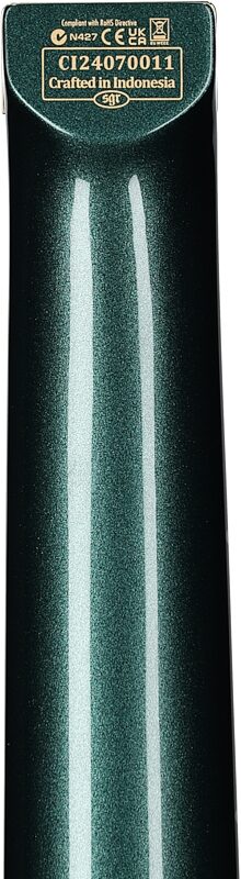 Schecter Synyster Gates 7 Headless Electric Guitar, 7-String, Oak Green Metallic, Headstock Straight Back