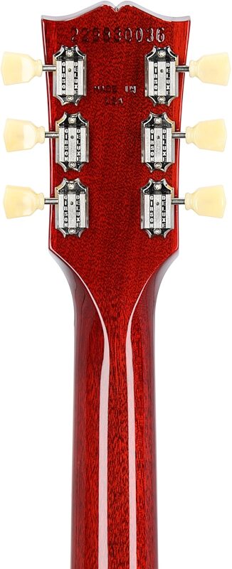 Gibson SG Standard '61 Electric Guitar, Left-Handed (with Case), Vintage Cherry, Headstock Straight Back