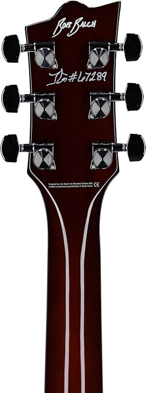 Reverend Bob Balch Signature Electric Guitar, Brown, Headstock Straight Back