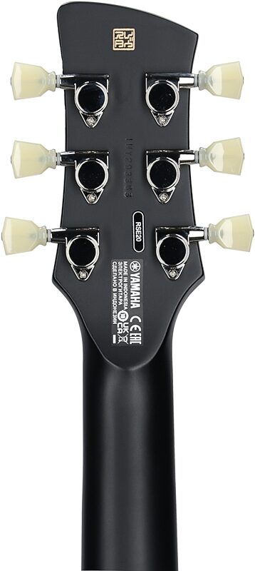 Yamaha Revstar Element RSE20 Electric Guitar, Black, Headstock Straight Back