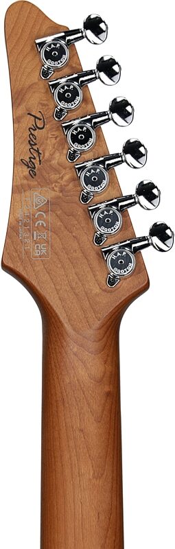 Ibanez Prestige AZ2204NW Electric Guitar (with Case), Gray Metallic, Headstock Straight Back
