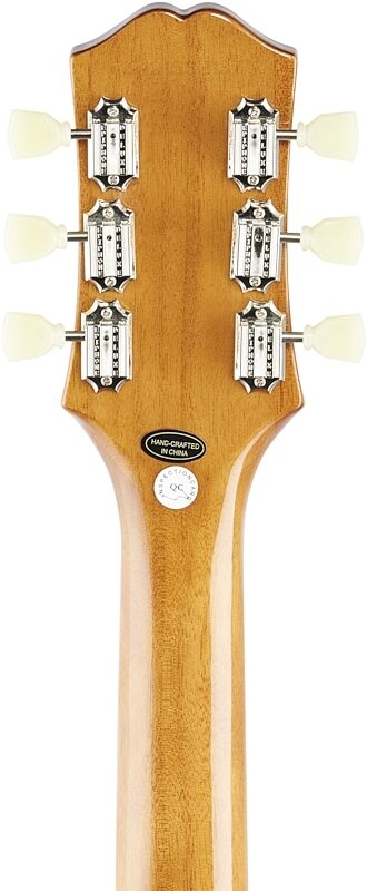 Epiphone Les Paul Standard 50s Electric Guitar, Metallic Gold, Headstock Straight Back