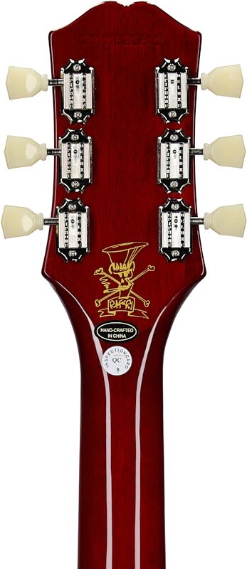 Epiphone Slash Les Paul Electric Guitar (with Case), Appetite Burst, Headstock Straight Back