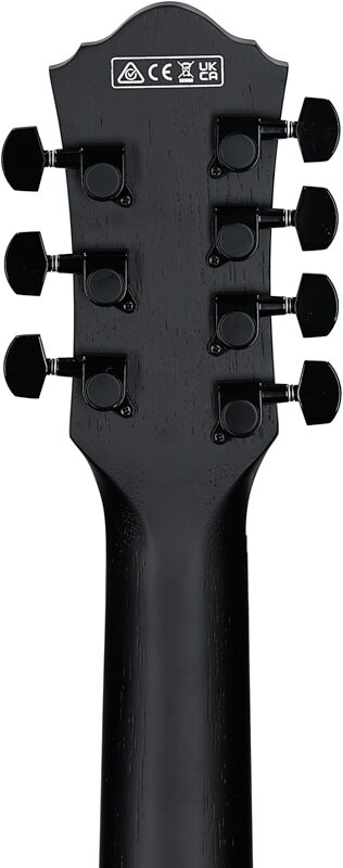 Ibanez AEG721 Acoustic-Electric Guitar, Black Out, Headstock Straight Back