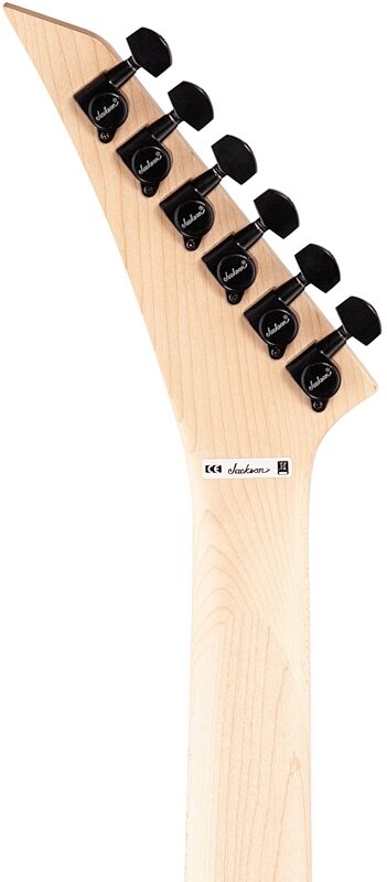 Jackson JS Series Rhoads JS32 Electric Guitar, Amaranth Fingerboard, Black with White Bevels, Headstock Straight Back